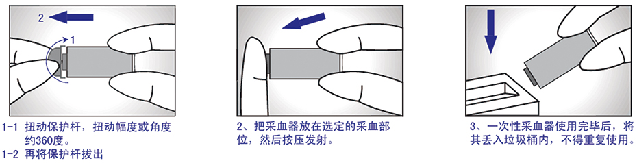 一次性使用防針刺末梢采血針操作步驟